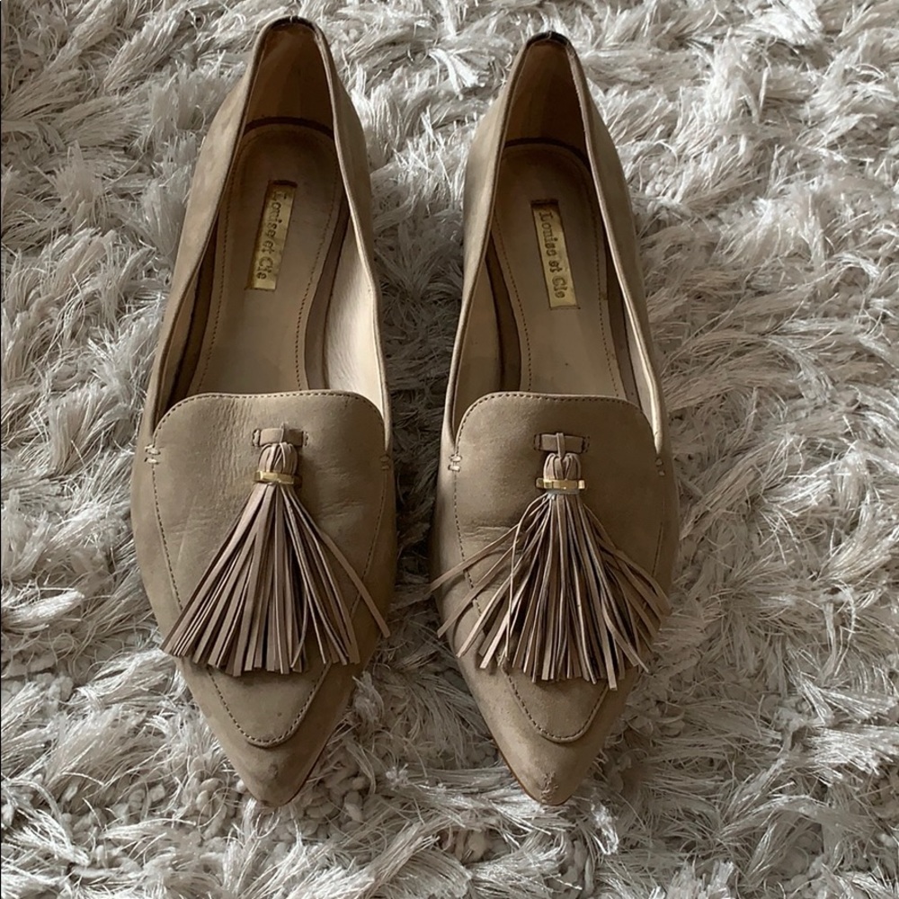 !Nude Suede loafers